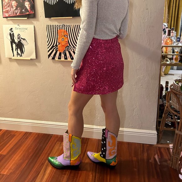 Circus by Sam Edelman Shoes - hand painted cowboy boots